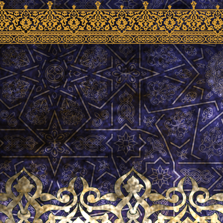 Alhamdulillahi Rabbil Aalameen-Modern Islamic Calligraphy-Purple and Brown-Giclée Fine Art Print