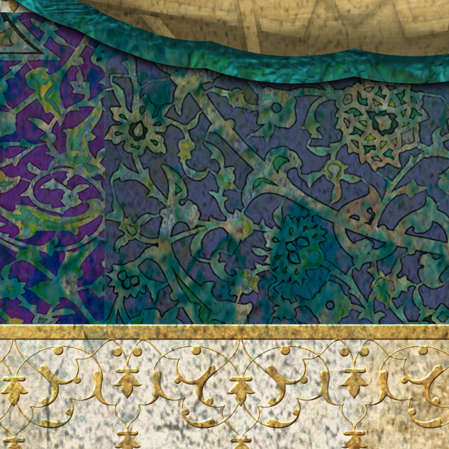 Islamic Decor-Modern Calligraphy Bismillah-Sunbuli-Giclée Fine Art Print