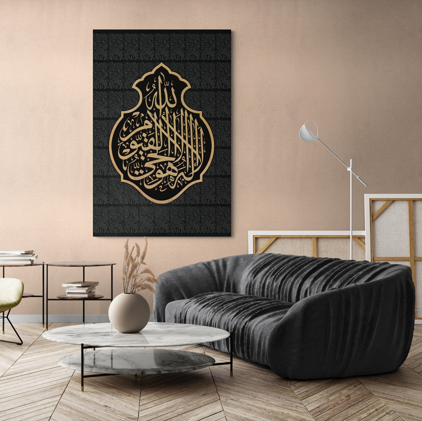 Ayat ul Kursi-Kiswah of Kaaba-Traditional Islamic Art-Giclée Fine Art Print