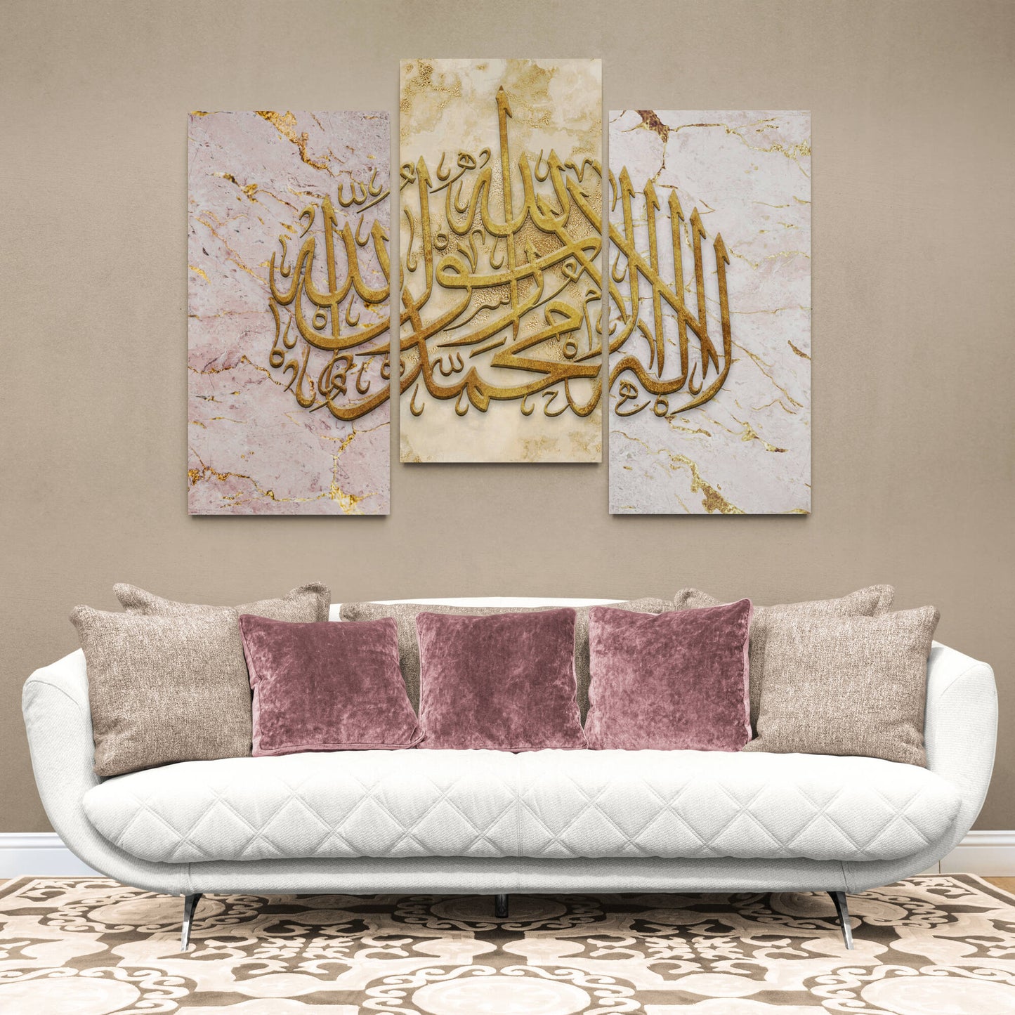 Abstract Islamic Wall Art-Kalima tus Shahadah-Thuluth-Giclée Fine Art Print