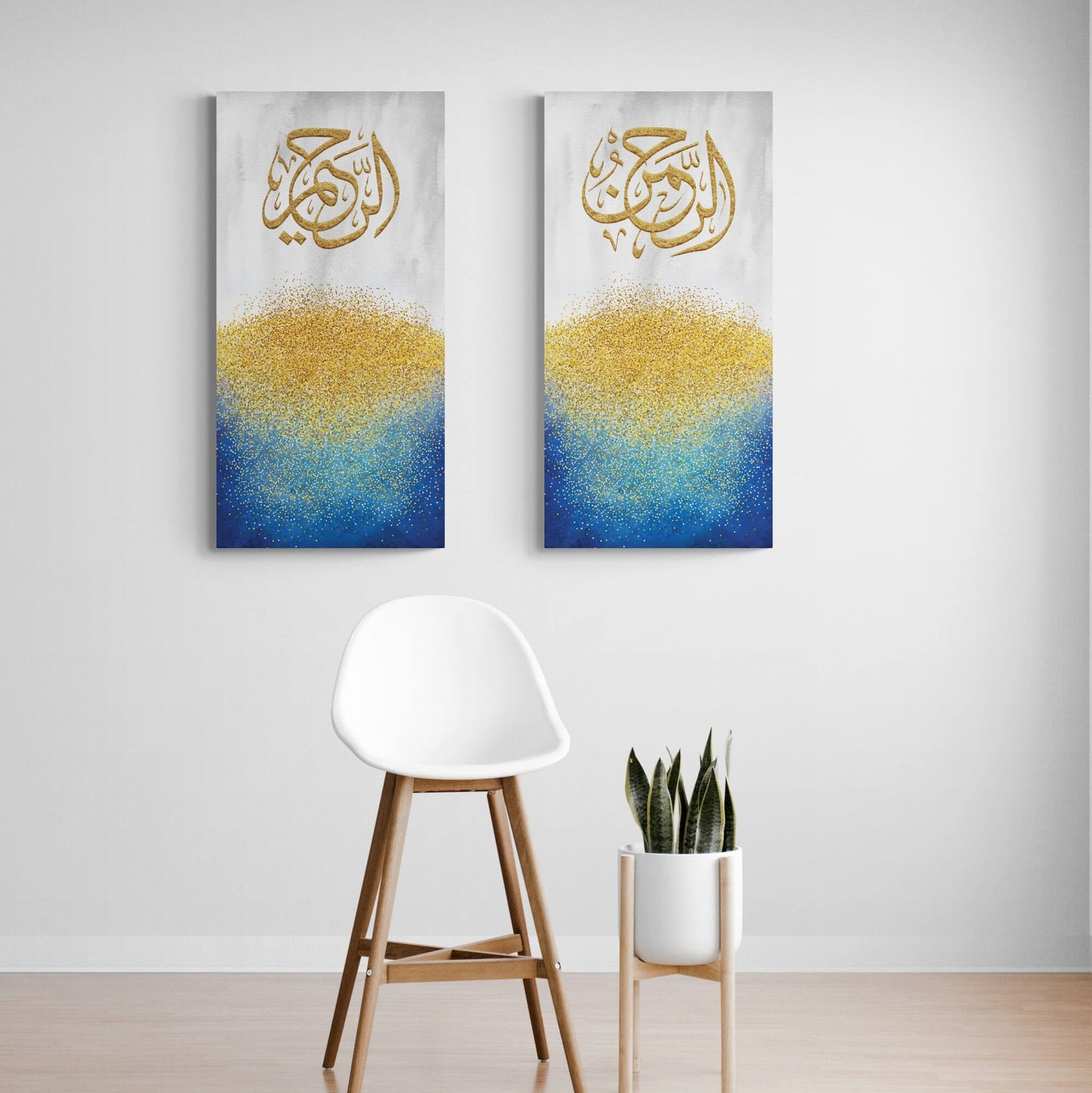 Ar Rahman Ar Raheem-Abstract Islamic Art-Thuluth-Giclée Fine Art Print
