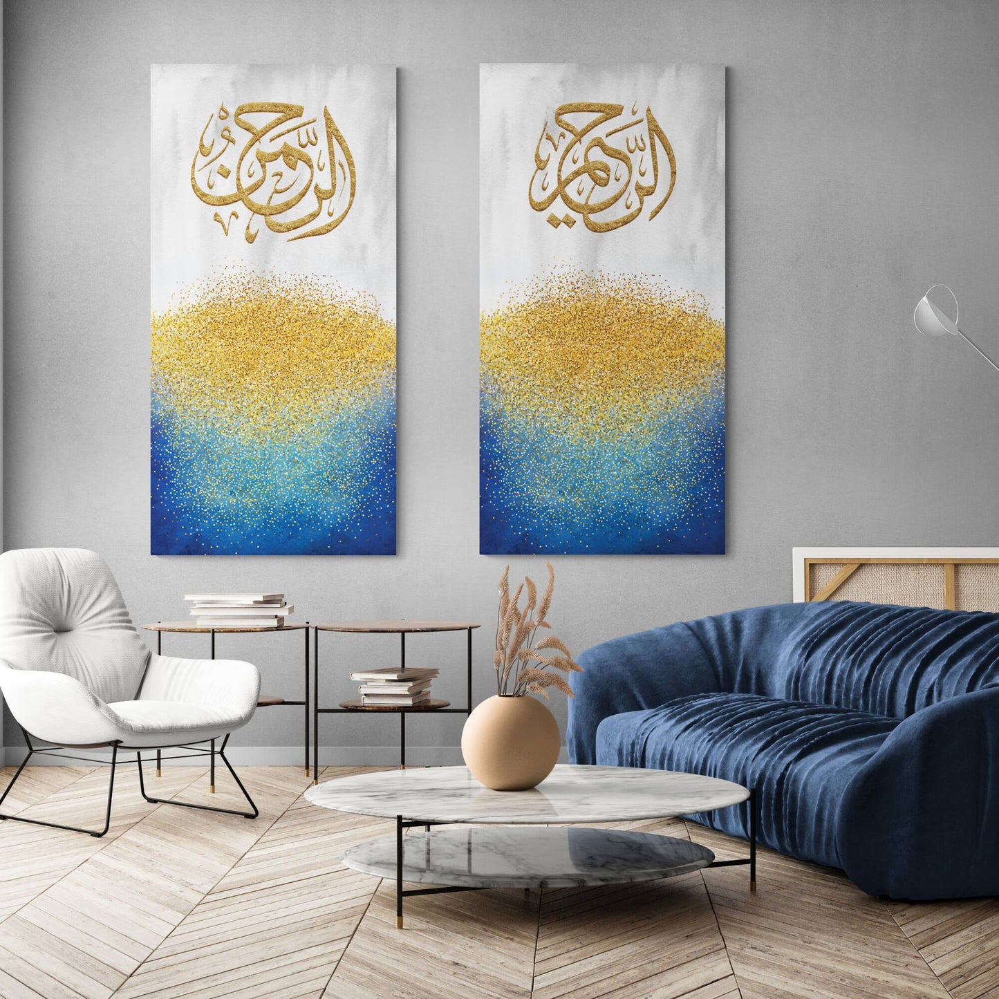 Ar Rahman Ar Raheem-Abstract Islamic Art-Thuluth-Giclée Fine Art Print