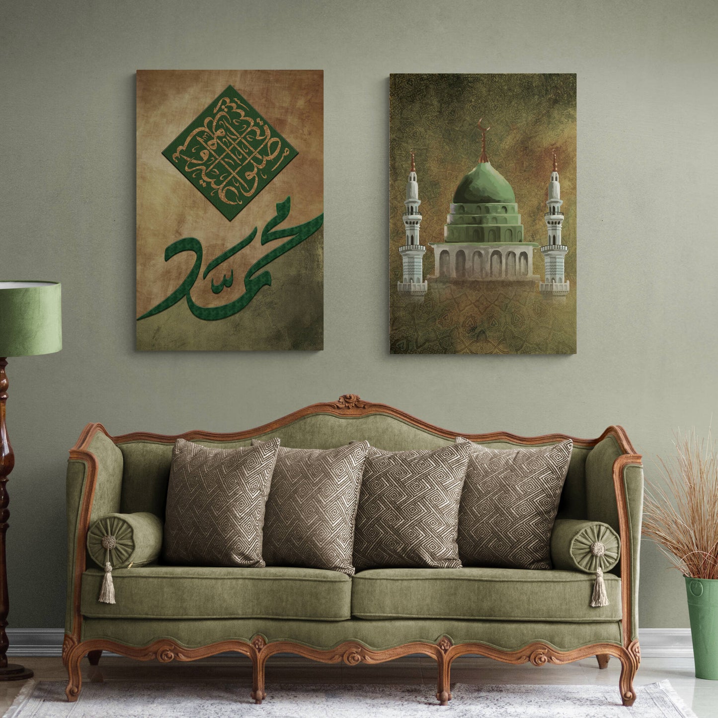 Masjid un Nabawi-Digitally Painted Islamic Wall Art-Giclée Fine Art Print