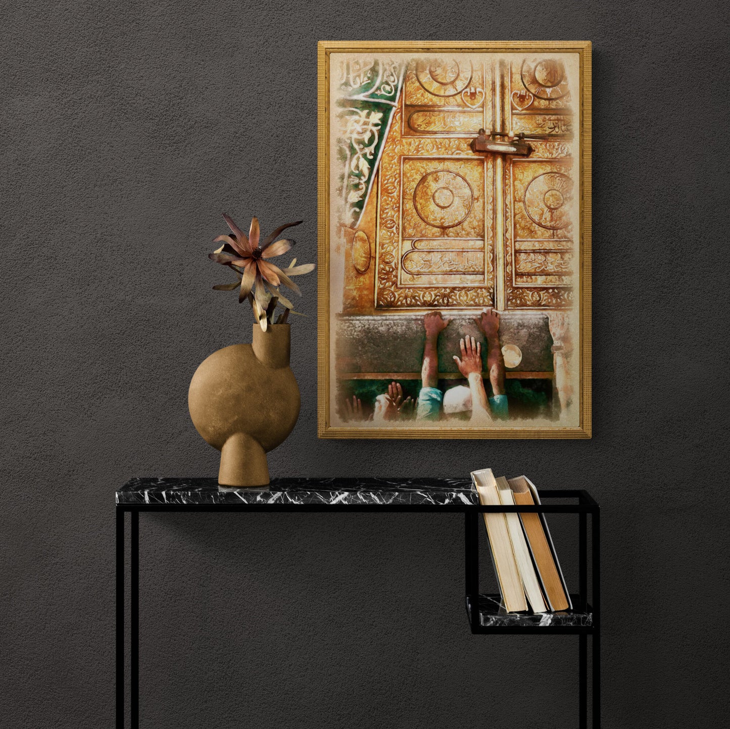 ISLAMIC DECOR-KAABA-Digital Painting Islamic Art-Fine Art Print