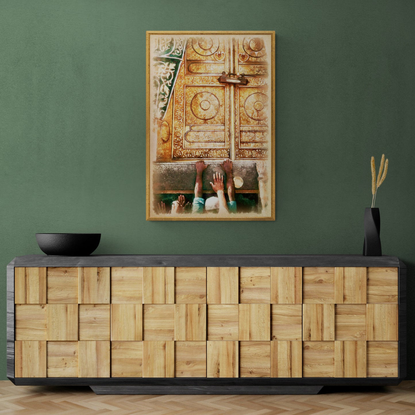 ISLAMIC DECOR-KAABA-Digital Painting Islamic Art-Fine Art Print
