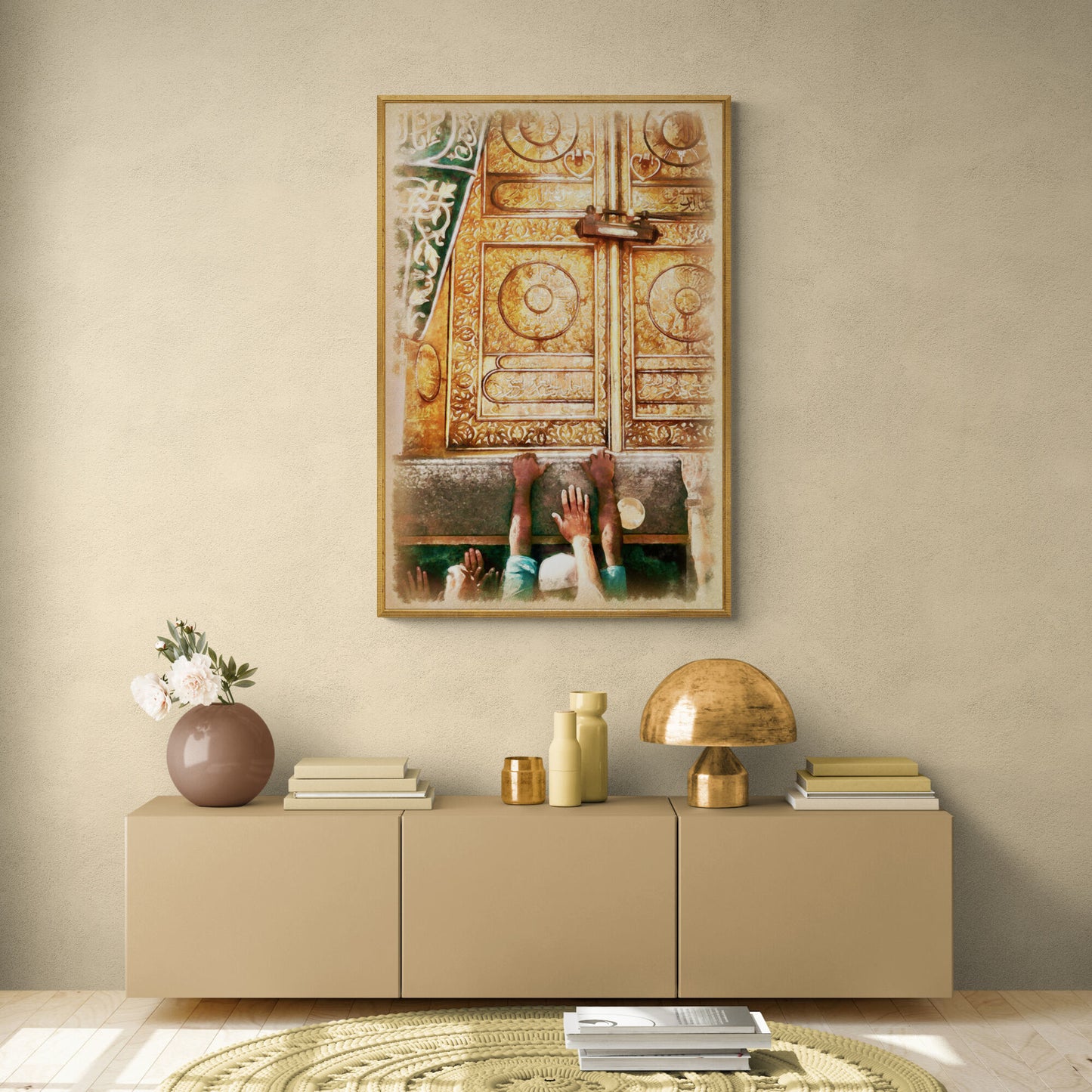 ISLAMIC DECOR-KAABA-Digital Painting Islamic Art-Fine Art Print
