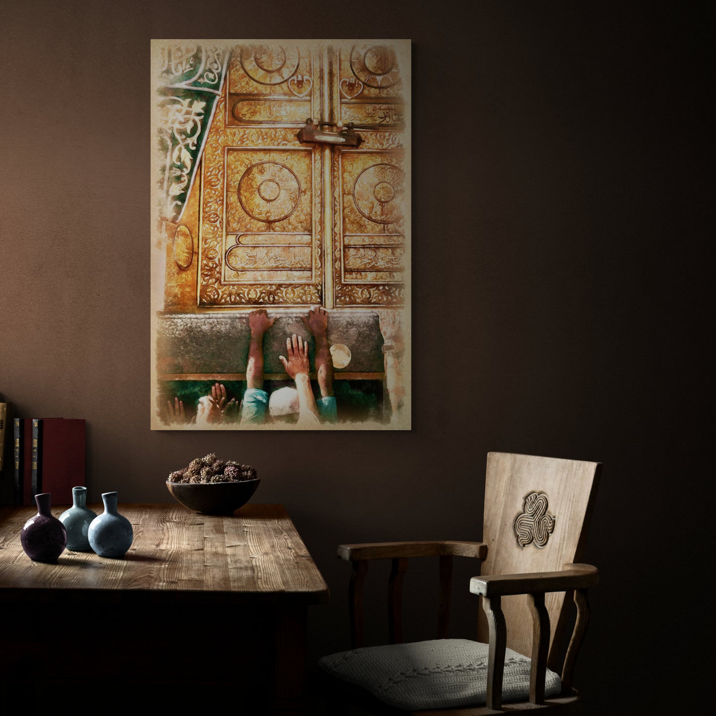 ISLAMIC DECOR-KAABA-Digital Painting Islamic Art-Fine Art Print