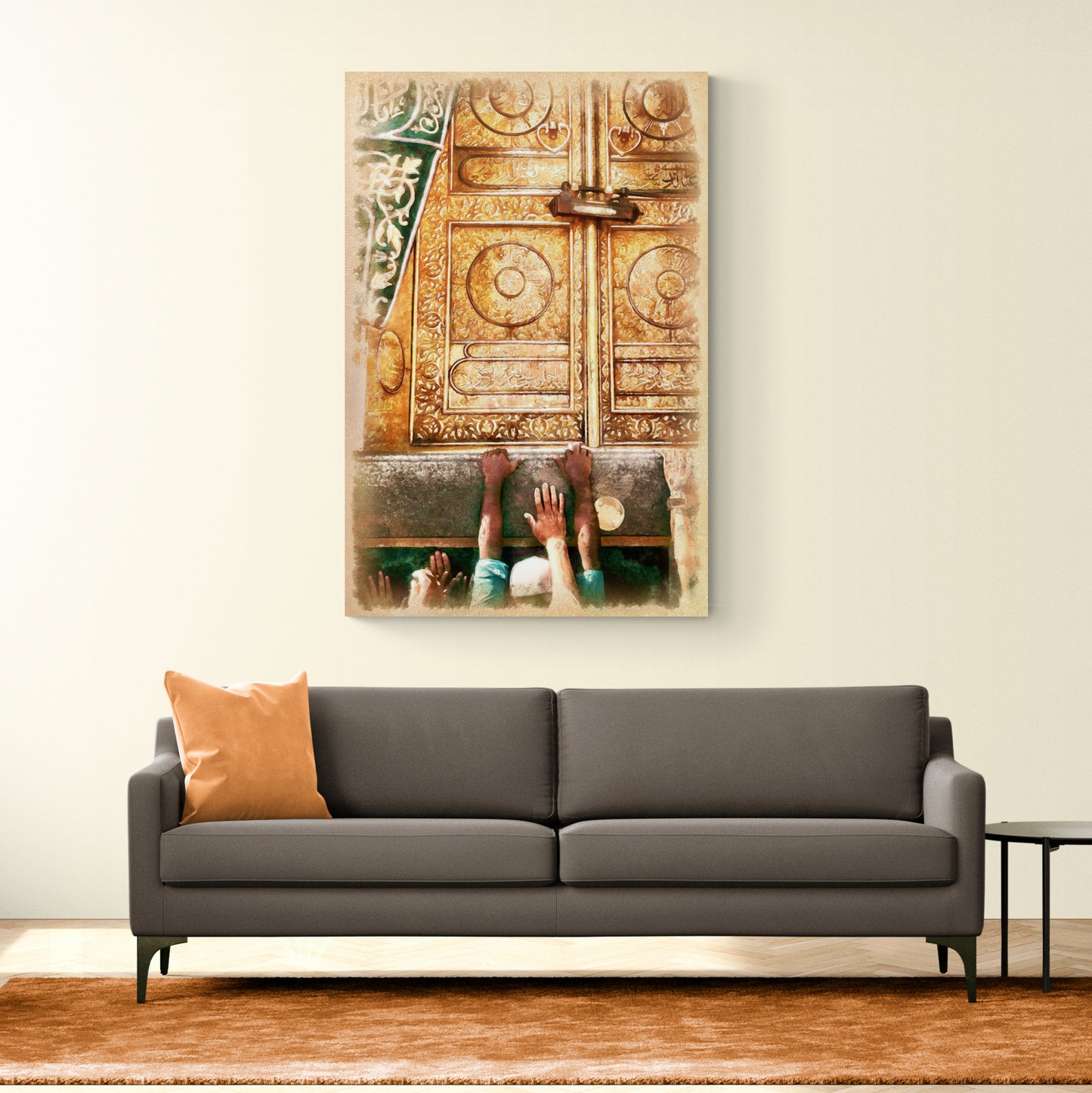 ISLAMIC DECOR-KAABA-Digital Painting Islamic Art-Fine Art Print
