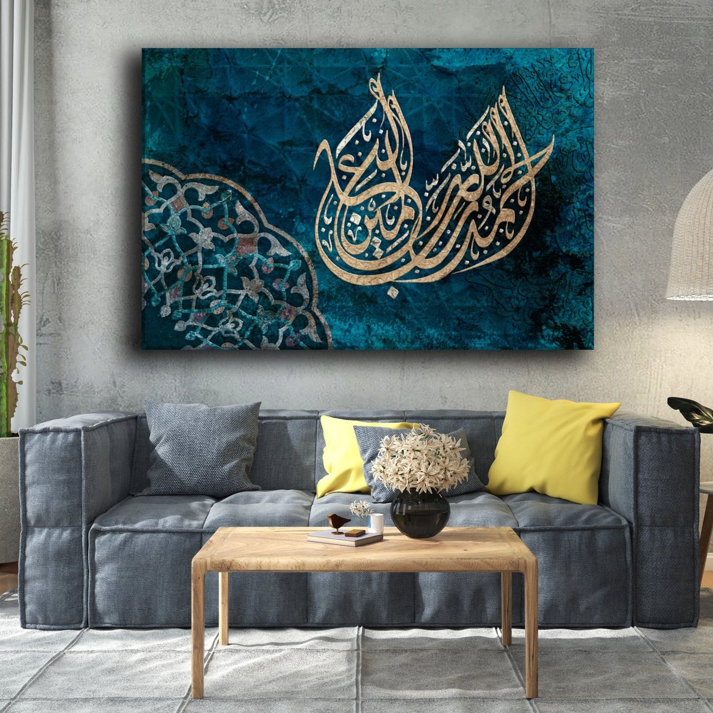 Alhamdulillah-Diwani Jali-Islamic Calligraphy-Giclée Fine Art Print