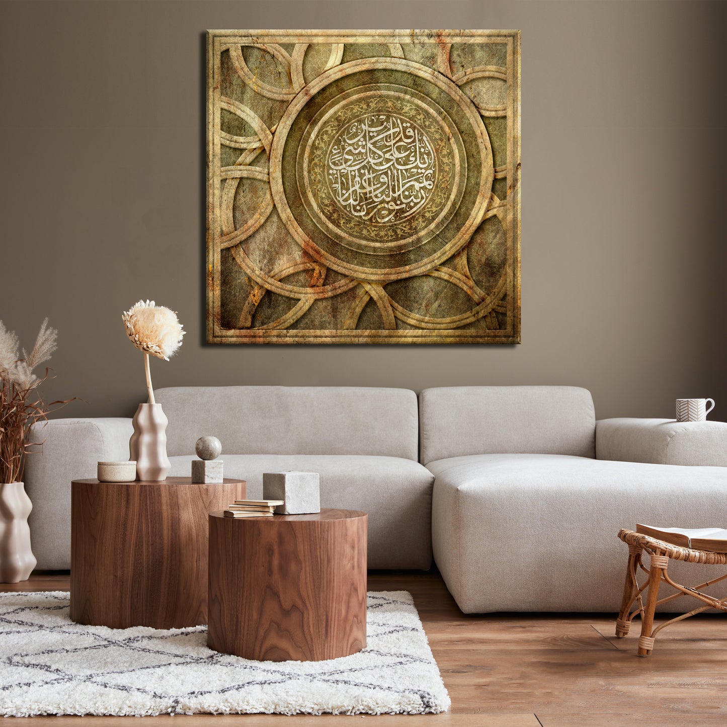 Rabbana Noor Ayat - Tradional ISLAMIC WALL ART - Thuluth - Giclée Fine Art Print