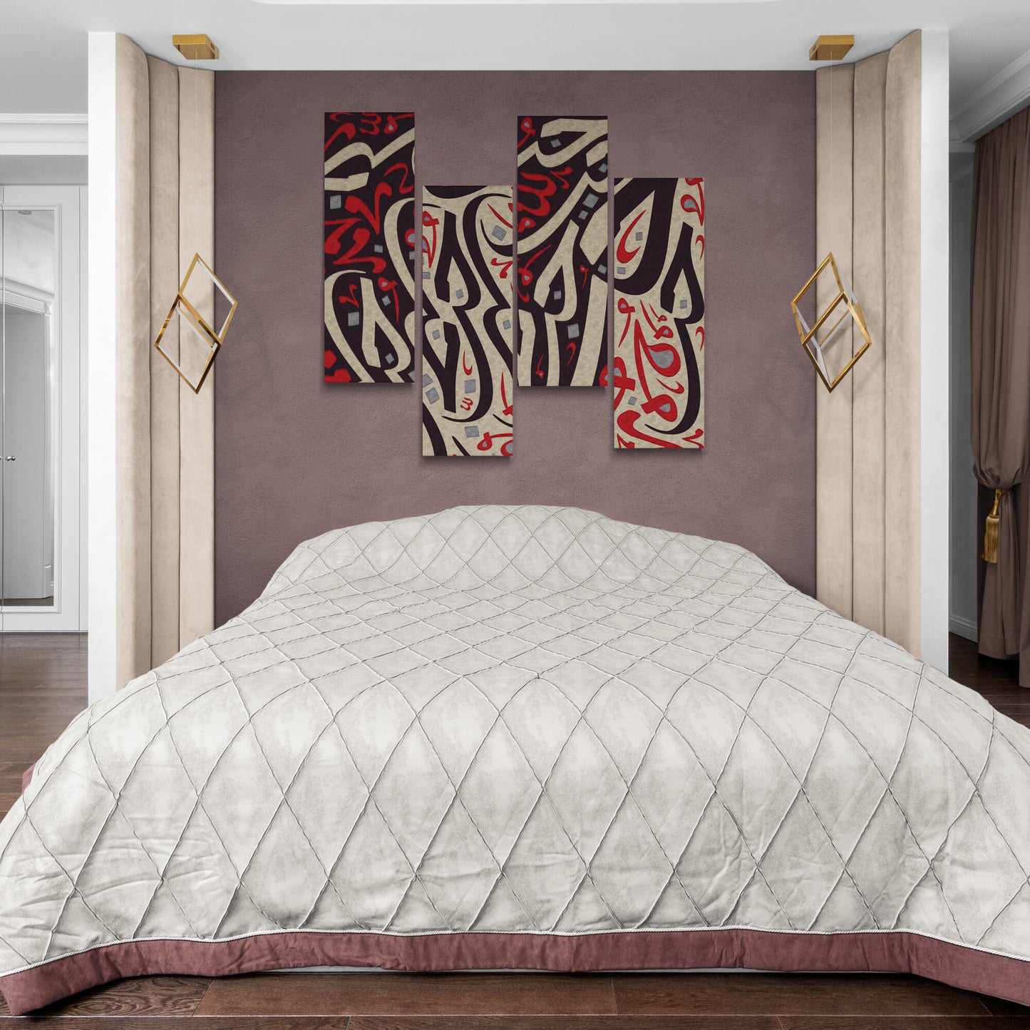 Hubb-Love-Modern Arabic Home Decor-Thuluth-Giclée Fine Art Print
