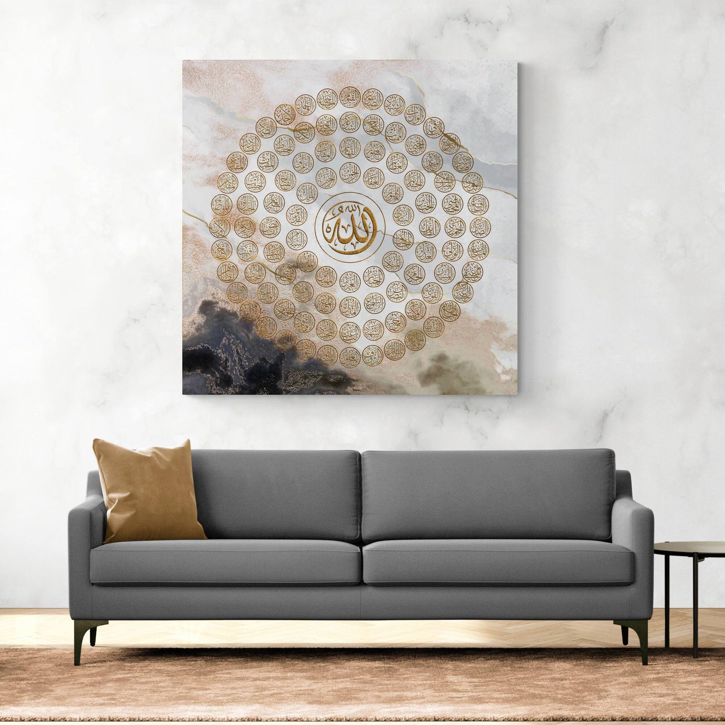 Asmaullah il Husna-Names of Allah-Modern Islamic Decor-Thuluth-Giclée Fine Art Print - Arab Canvas