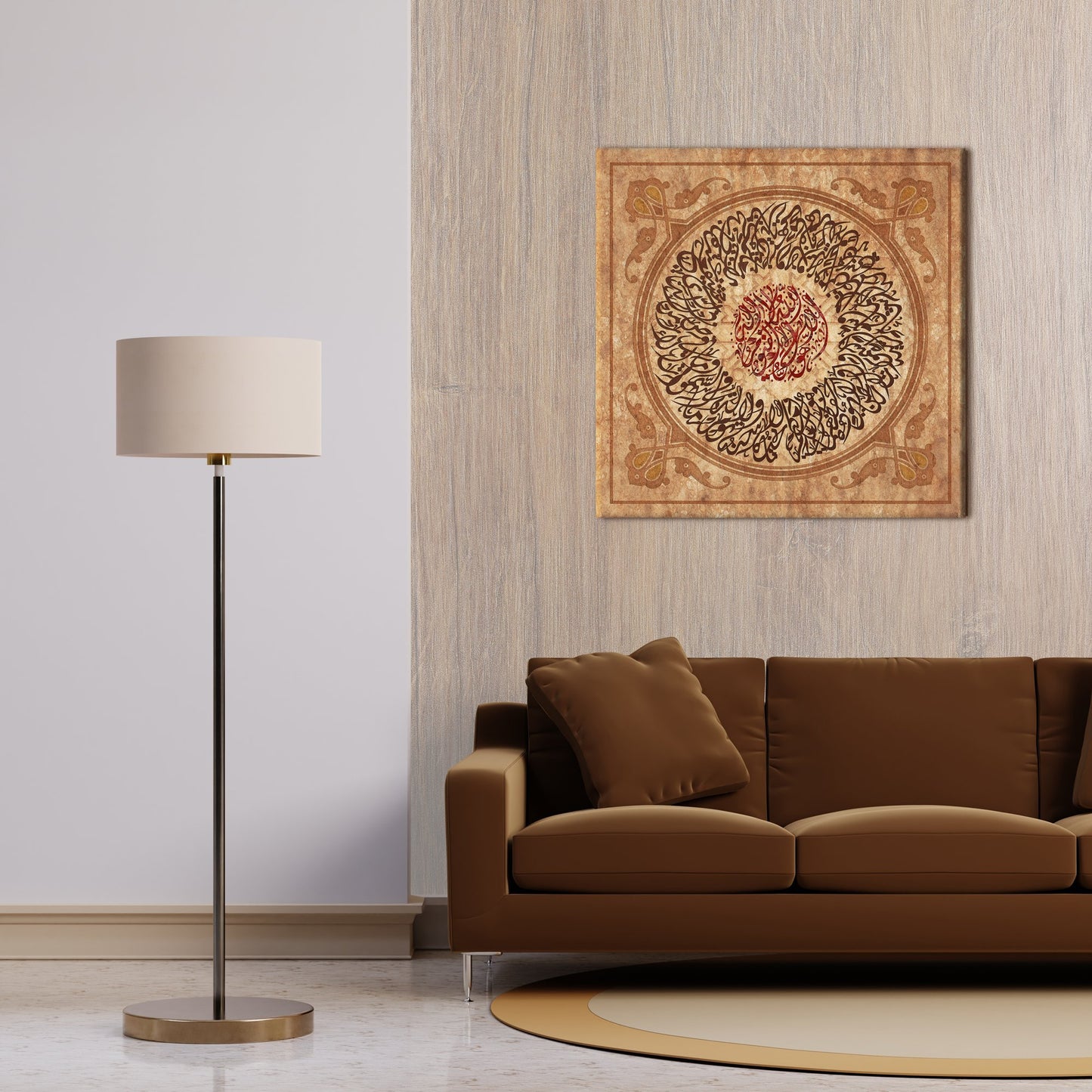 Ayatul Kursi-Traditional Islamic Home Decor-Diwani-Giclée Fine Art Print - Arab Canvas
