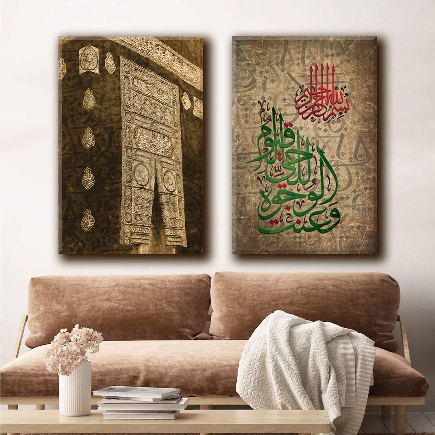 Baitullah-Digitally Painted Islamic Canvas-Giclée Fine Art Print - arabcanvasstore