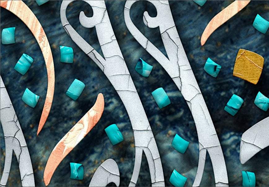 Islamic Art-Kun Fayakoon-Modern Islamic Decor-Diwani-Giclée Fine Art Print - arabcanvasstore