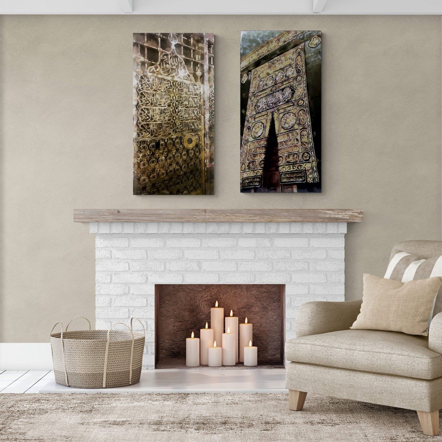 ISLAMIC HOME DÉCOR - Makkah Madina - Gates of Heaven - Giclée Fine Art Print - Arab Canvas