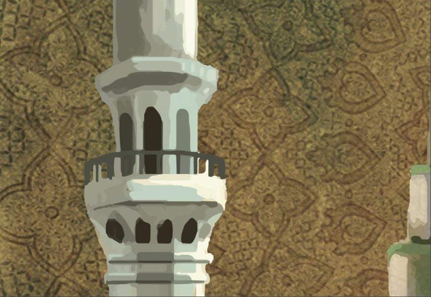 Masjid un Nabawi-Digitally Painted Islamic Wall Art-Giclée Fine Art Print - arabcanvasstore