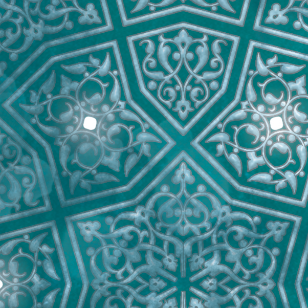 MODERN ISLAMIC ART - Rahmatallahe Qareeb - Arabic Calliraphy Diwani Jali - Giclée Fine Art Print-Arab Canvas