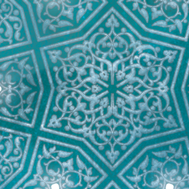 MODERN ISLAMIC ART - Rahmatallahe Qareeb - Arabic Calliraphy Diwani Jali - Giclée Fine Art Print-Arab Canvas
