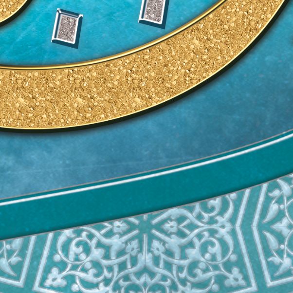 MODERN ISLAMIC ART - Rahmatallahe Qareeb - Arabic Calliraphy Diwani Jali - Giclée Fine Art Print-Arab Canvas