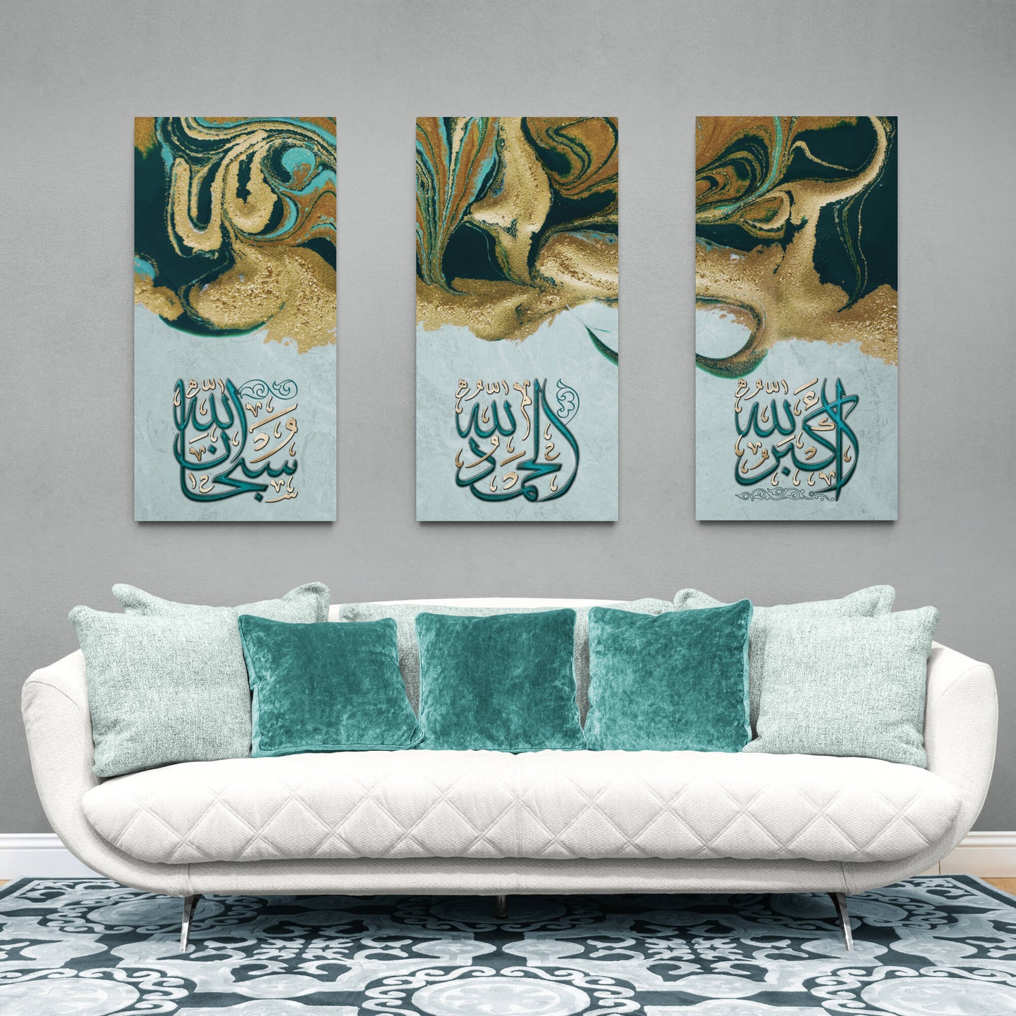 Zikr-Abstract Islamic Canvas Art-Thuluth-Giclée Fine Art Print