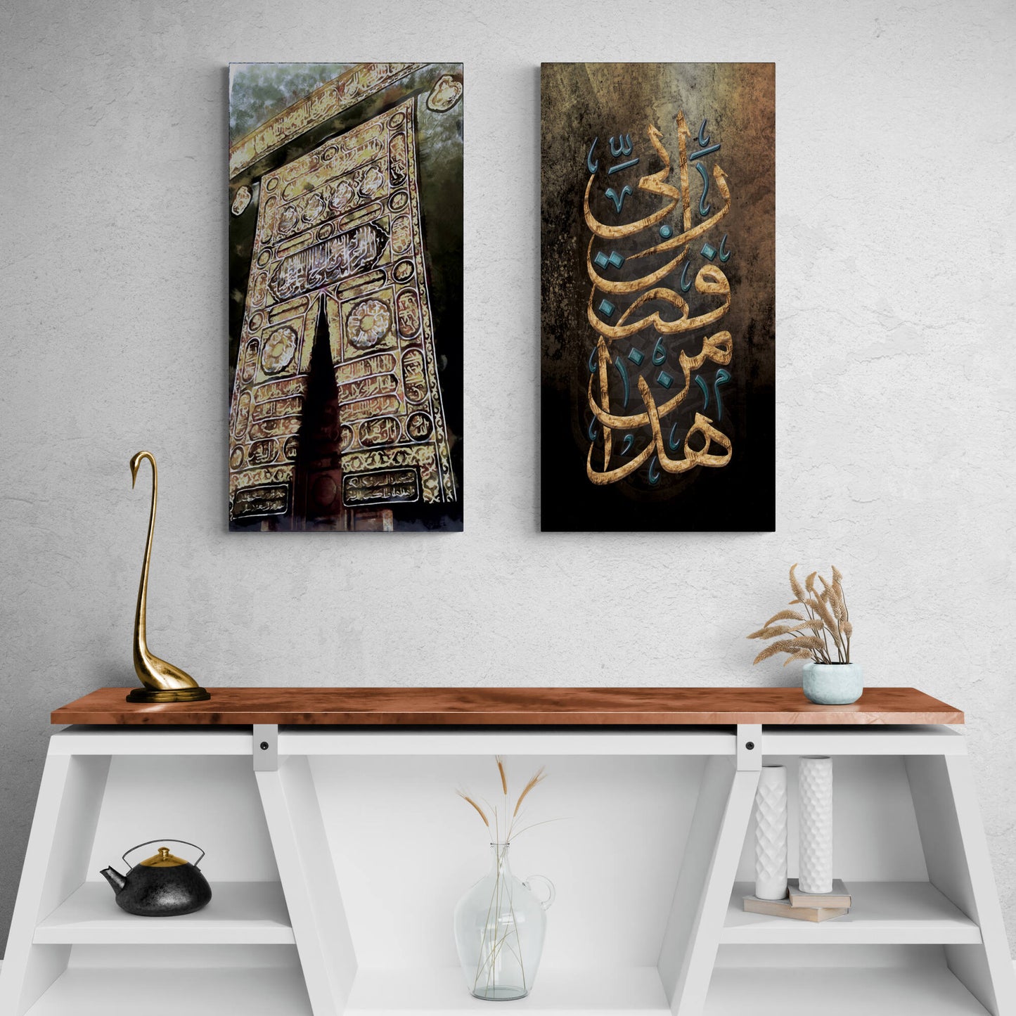 Kaaba-Digitally Painted Islamic Wall Art-Thuluth-Giclée Fine Art Print