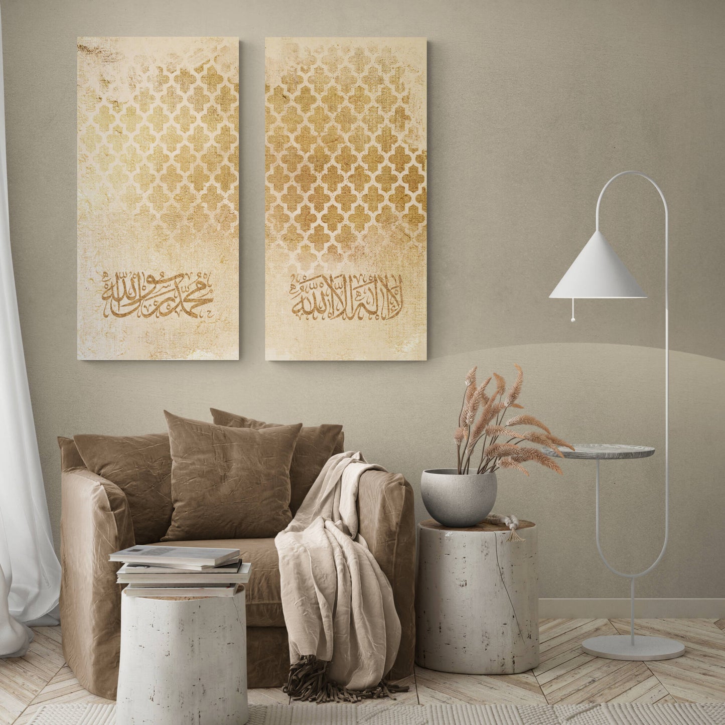 Kalima tus Shahada-Modern Islamic Art-Thuluth-Giclée Fine Art Print