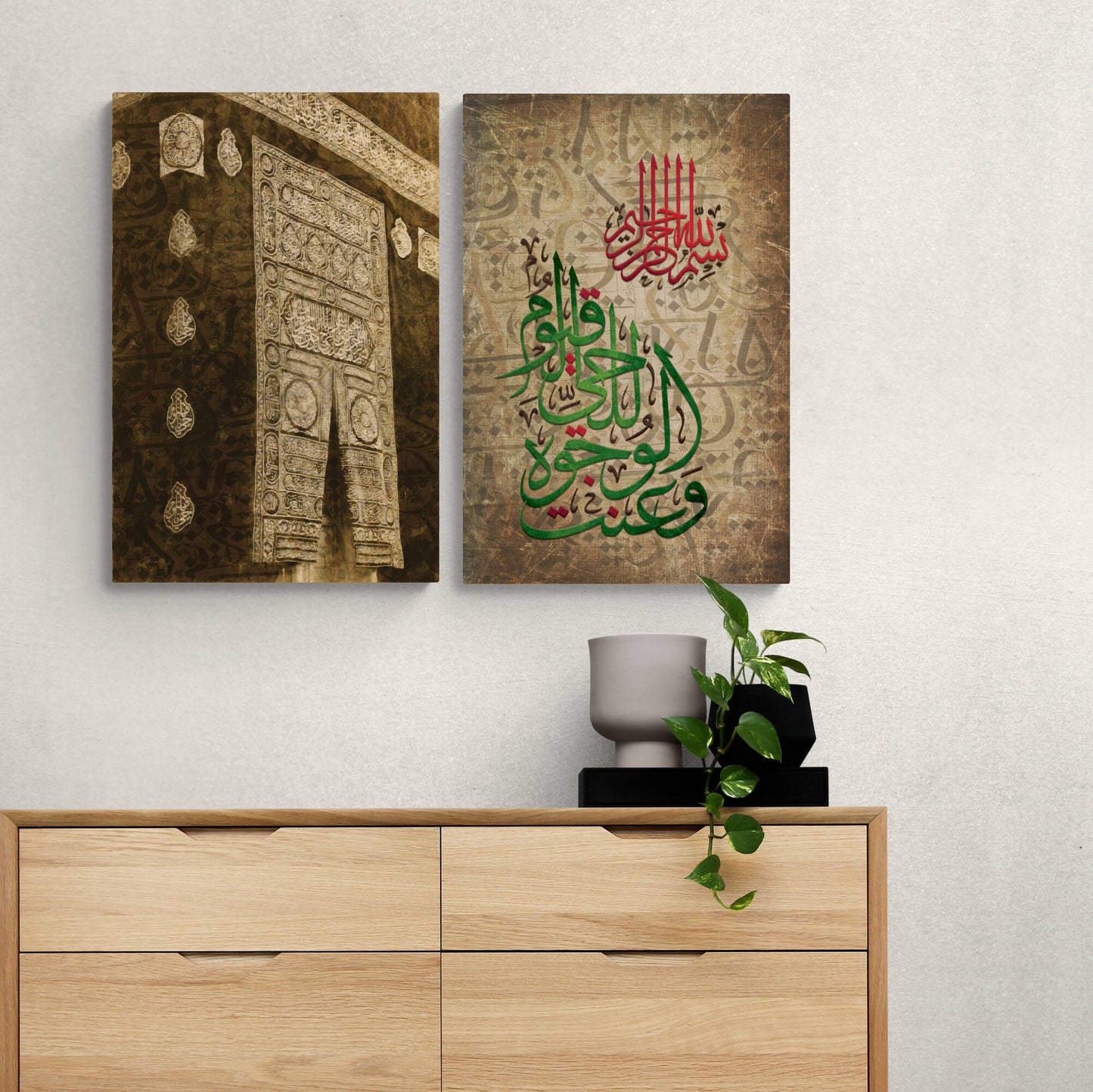 Baitullah-Digitally Painted Islamic Canvas-Giclée Fine Art Print