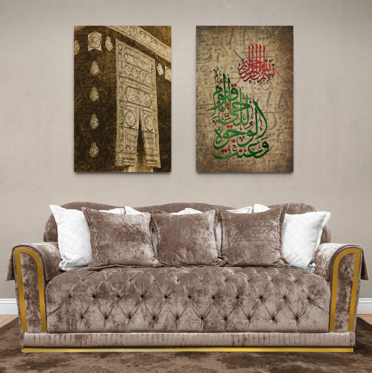 Baitullah-Digitally Painted Islamic Canvas-Giclée Fine Art Print