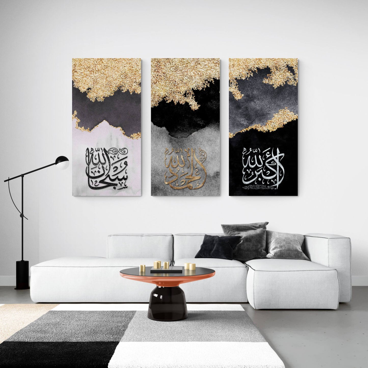 Abstract Islamic Wall Art-Dhikr(Zikr)-Tasbeeh-Thuluth-Giclée Fine Art Print - Arab Canvas