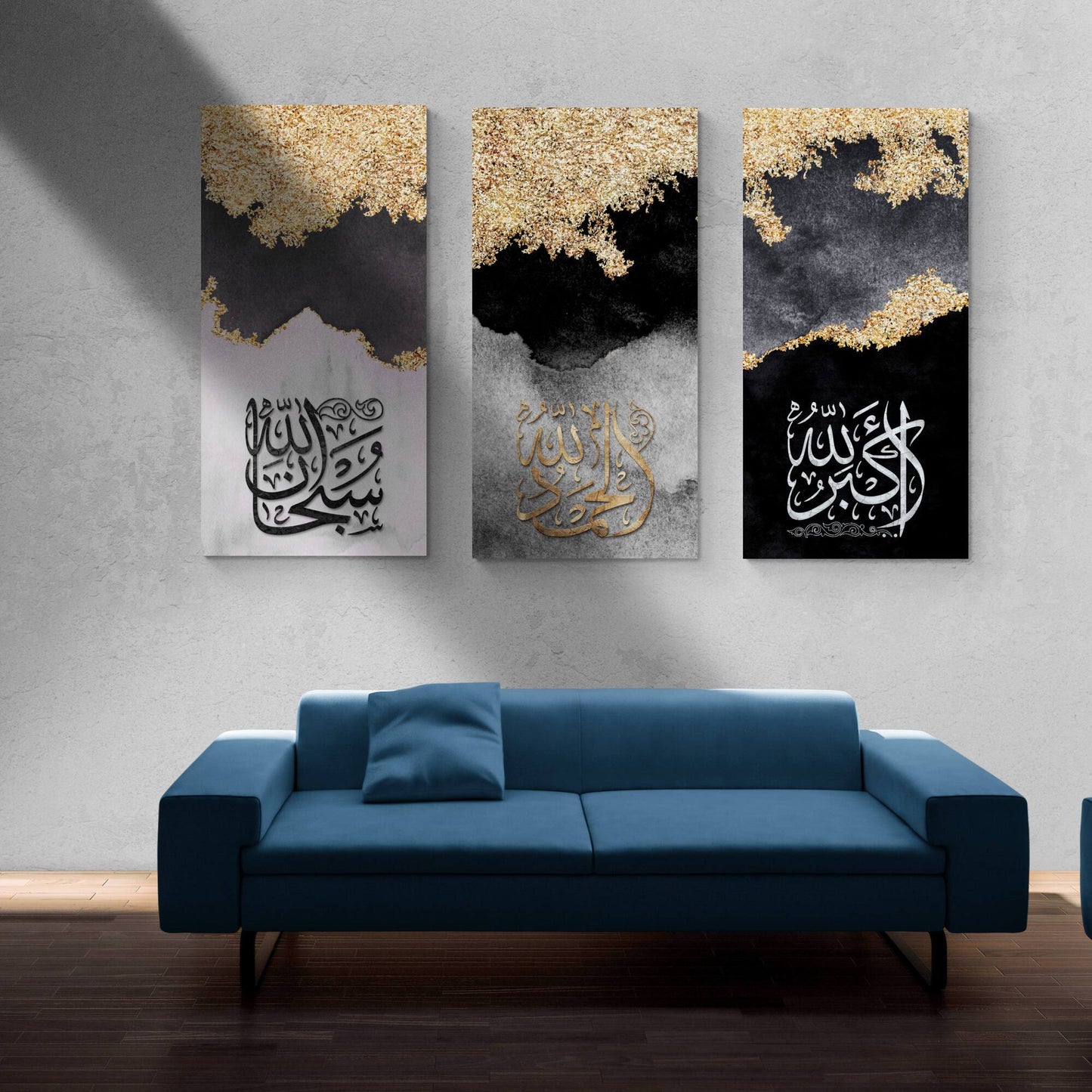 Abstract Islamic Wall Art-Dhikr(Zikr)-Tasbeeh-Thuluth-Giclée Fine Art Print - Arab Canvas