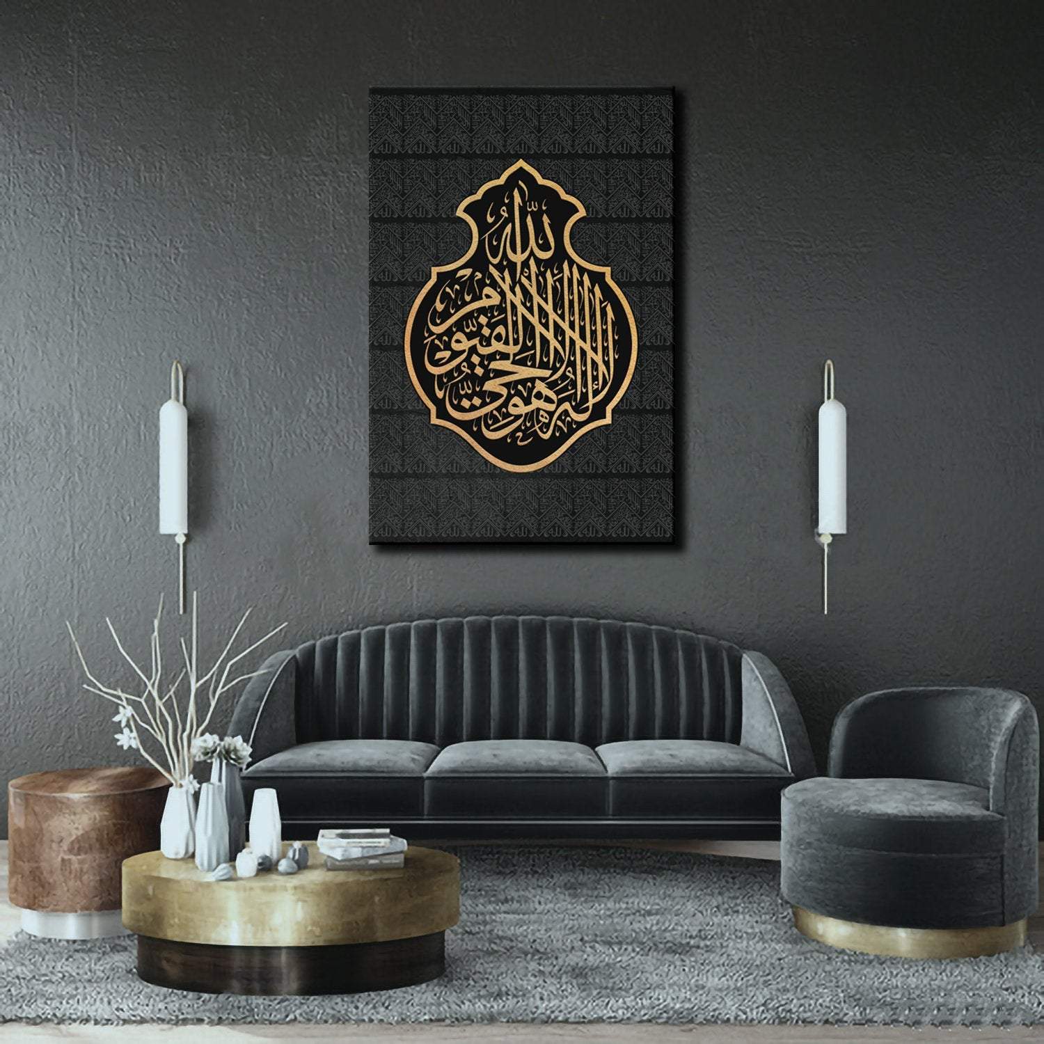 Ayat ul Kursi-Kiswah of Kaaba-Traditional Islamic Art-Giclée Fine Art Print - arabcanvasstore