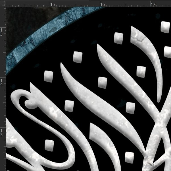 Modern Islamic Home Decor-Ayatul Kursi-Diwani-Giclée Fine Art Print - arabcanvasstore